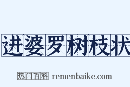 进婆罗树枝状是什么意思的图片
